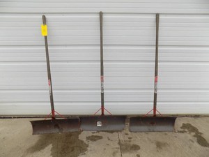 3 Metal Snow Shovels