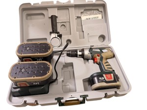 Masterforce 19.2V Cordless DrillDriver Kit  3 Batteries, Charger & Case