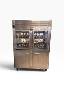 Traulsen RHT 2-32WPUTS 2-Section Stainless Commercial Refrigerator  58 Wide  Working