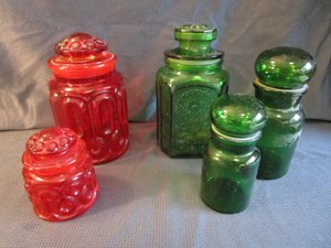 Vintage Glass Canisters