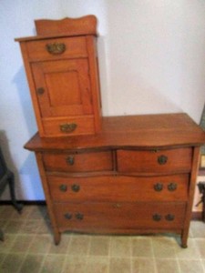 Antique Dresser with Hat Box