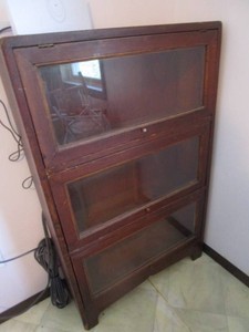 Antique 3 Shelf Lawyer Style Bookcase