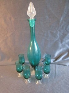 MCM Decanter & Stems