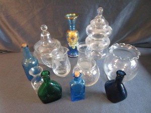 Glass Bottles, Candy Containers