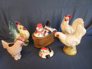 Chickens, Ceramic & Plaster