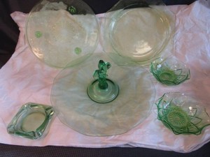 Green Depression Glass