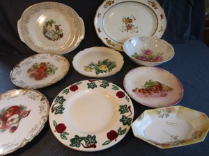 China Platters, Plates, Nippon