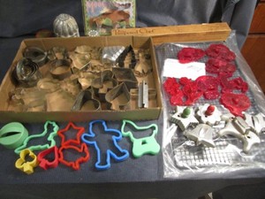 Vintage Cookie Cutters, Molds, Cooling Rack