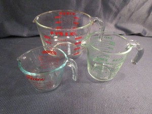 Pyrex Glass Measuring Cups