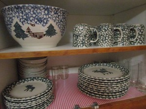 Ironstone Moose Dinnerware