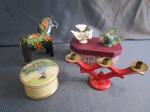 Dala Horse, Denmark Bird Candle Holders