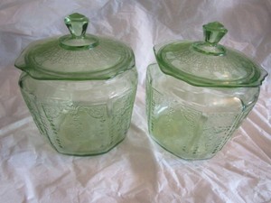 Princess Green Vaseline Cookies, Tops Chipped