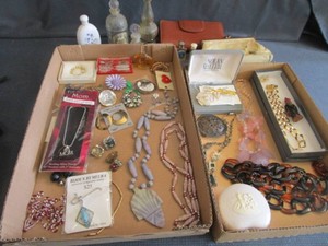 Costume Jewelry, Perfume, Clutch