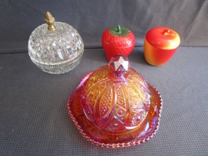 Indiana Glass Butter, Jam Jars