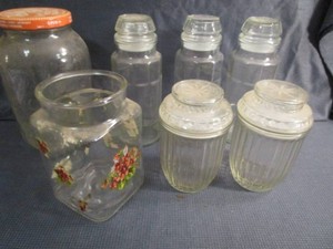 Glass Canisters, Jars