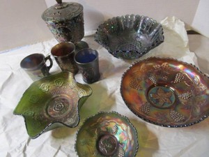 Carnival Glass Pieces
