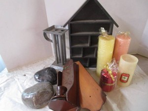 Candle Mold, Shelf, Sconces, Candles