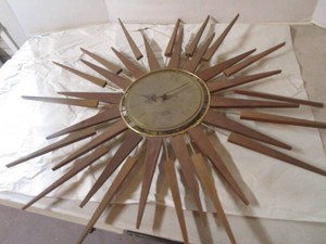 MCM Star Flower Wall Clock