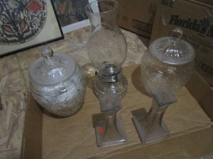 Glass Canisters, Candle Stands