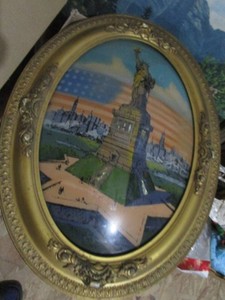 Reverse Painted Statue of Liberty