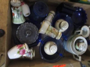 Cobalt Dishes, Salt & Peppers