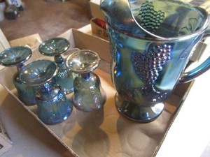 Carnival Indiana Pitcher & Glasses