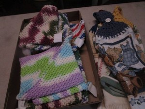 Crocheted Hot Pads, New Towels