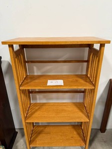 Oak Mission-Style Bookcase, 4-Shelf