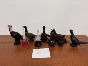 Lot of Figural Glass Bottles & Bells With Aftershave Inside