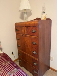 Vintage Waterfall Tall Chest