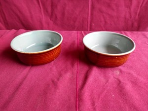 (2) Vintage Red Wing Bowls