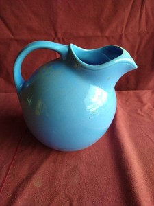 Vintage Ceramic Harlequin Pitcher