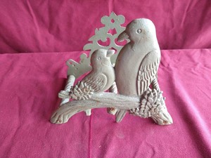 Vintage Cast Iron Bird Garden Hose Hanging Rack
