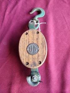 Vintage Upson-Walton Block & Tackle Pulley