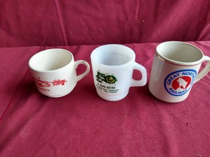 (3) Vintage Advertising Mugs - Local
