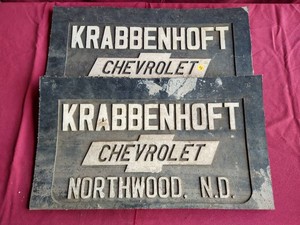 Vintage 1972 Krabbenhoft Rubber Mud Flaps