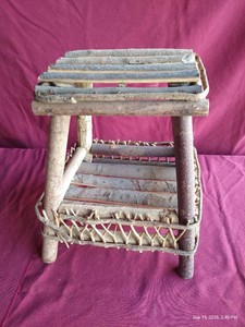 Rustic Wood Stool