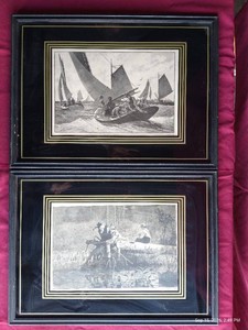 (2) Vintage Framed Prints