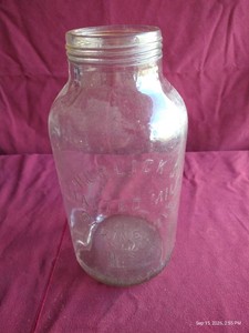 Vintage Horlicks Malted Milk Glass Jar