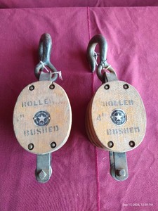 (2) Boston & Lockport Block & Tackle Pulleys