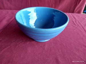 Vintage Blue Porcelain Bowl