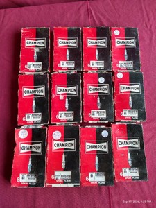 (12) Vintage Champion Spark Plug Sets