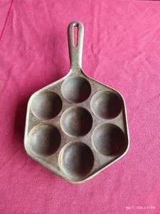Vintage Cast Iron Aebleskiver Pan