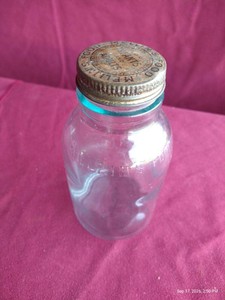 Vintage Mellins Food Glass Jar With Original Lid