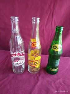 (3) Vintage Pop Bottles