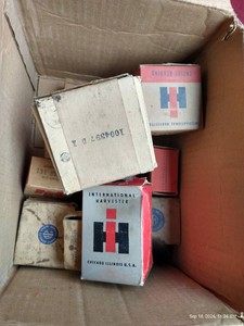 Box of NOS Equipment Parts - Mostly International Harvester