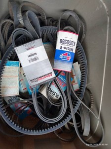 Tote Full Of Automotive Belts