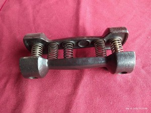 Vintage Spring-Grip Iron Dumbbell