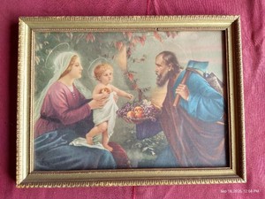 Vintage Religious Themed Print