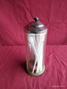 Vintage Straw HolderDispenser